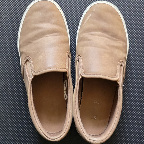 Tan Slip-On Sneakers - Picture 1 of 2